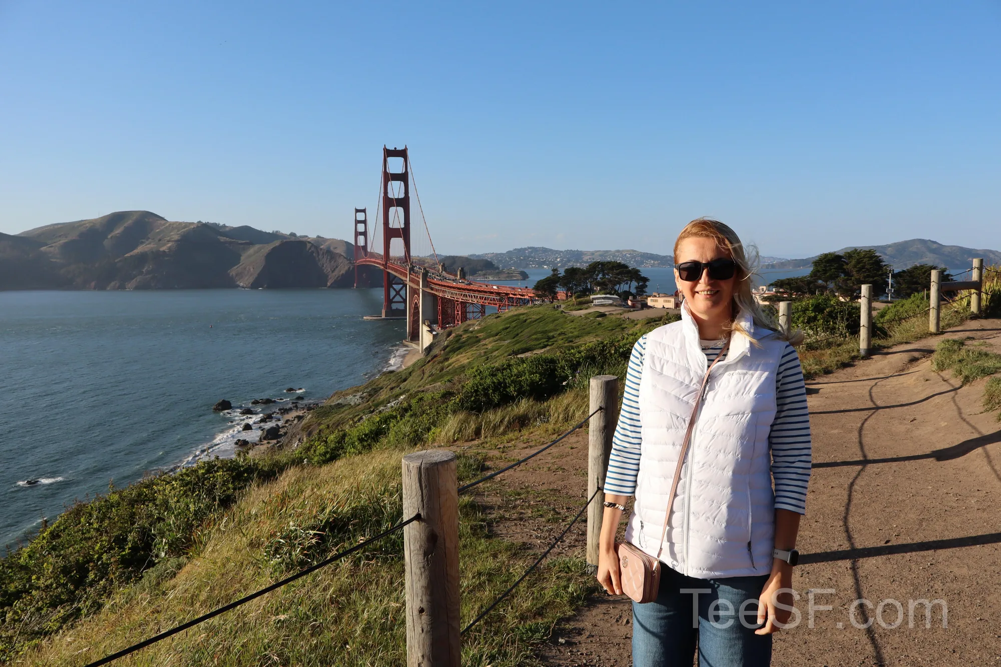 golden Gate Bridge Overlook Portrait during a Stripe Sessions 2026 visit in San Francisco.